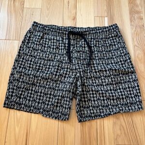 Banana Republic Summer Weight Linen Cotton Blend Patterned Shorts